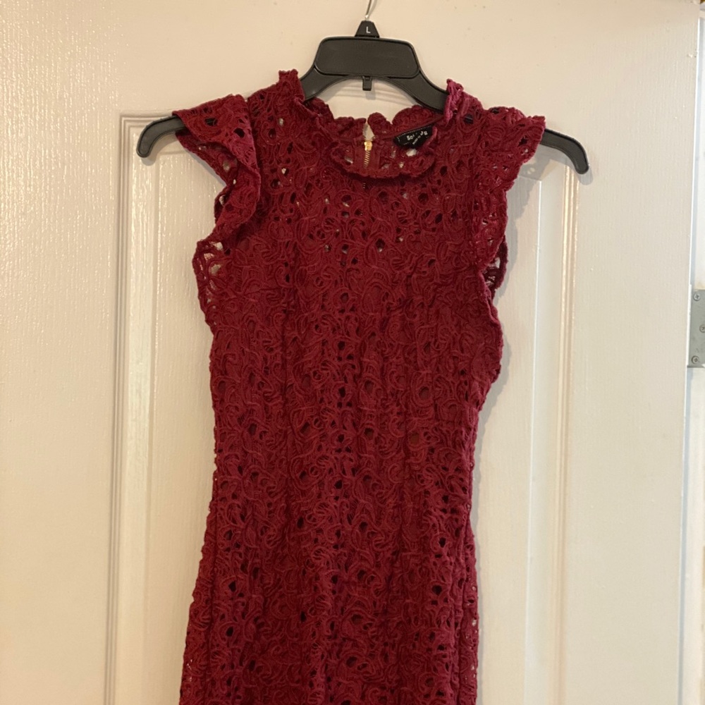 Wine colored dress